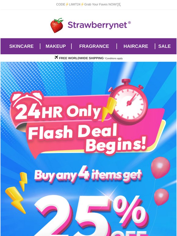 Buy 4 Get 25% Off💥24-Hour ONLY🎊