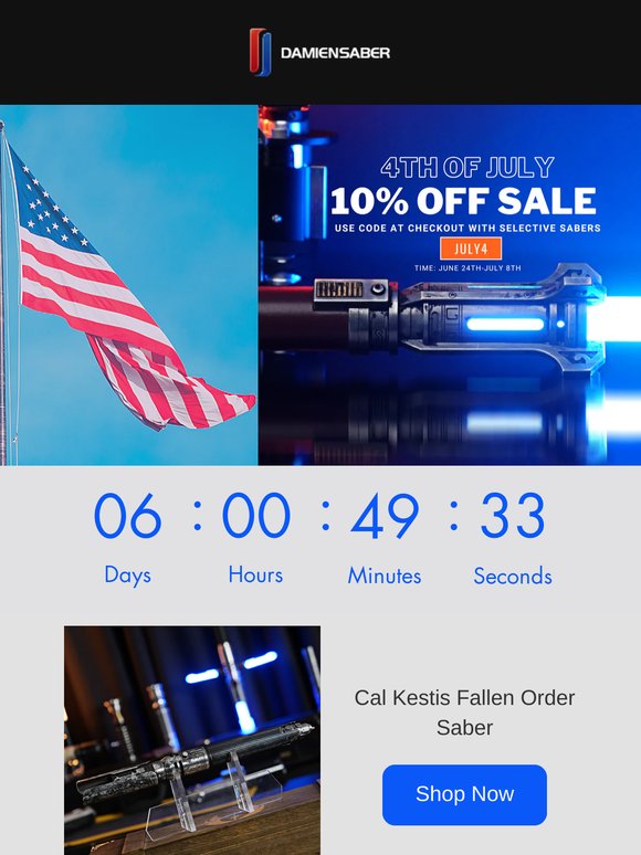 ⚔️Don't Miss 10% Off This Independence Promotion!