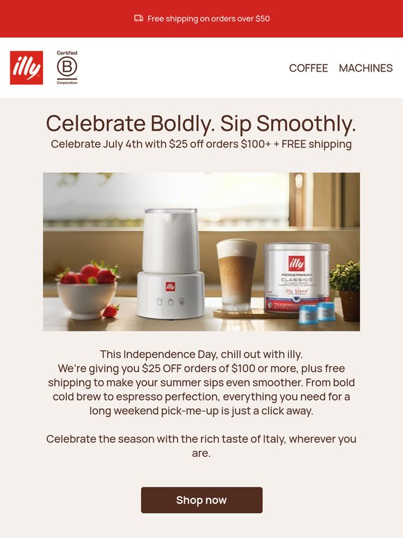 Chilled Cold Brew. Hot Holiday Deal.
