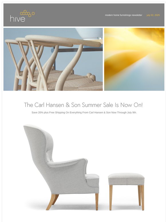 Save 20% On Everything From Carl Hansen !