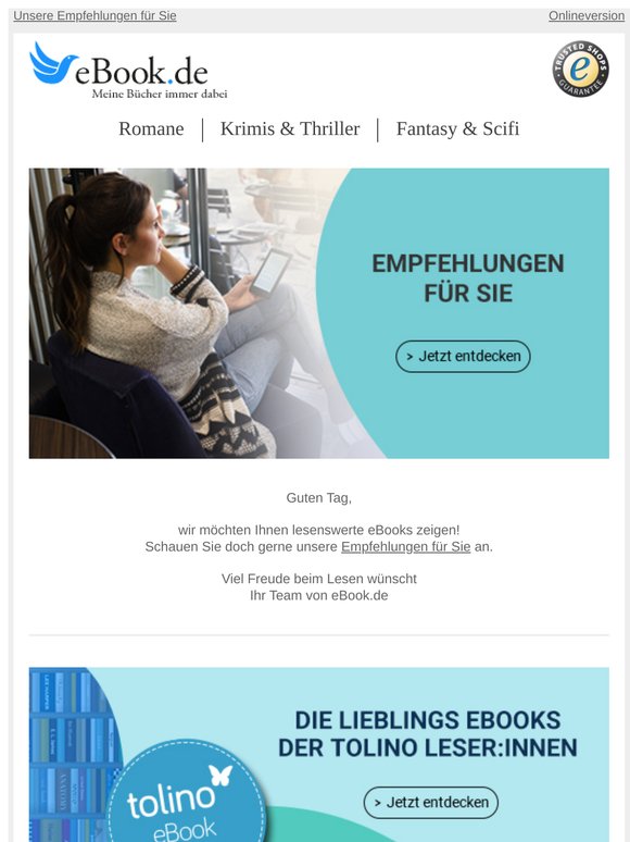 Psst - diese Empfehlungen sollten Sie nicht verpassen