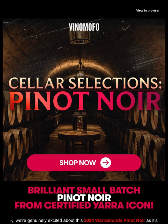 NEW ARRIVAL! Halliday 5-Star Yarra Valley Pinot Noir🍷🌹