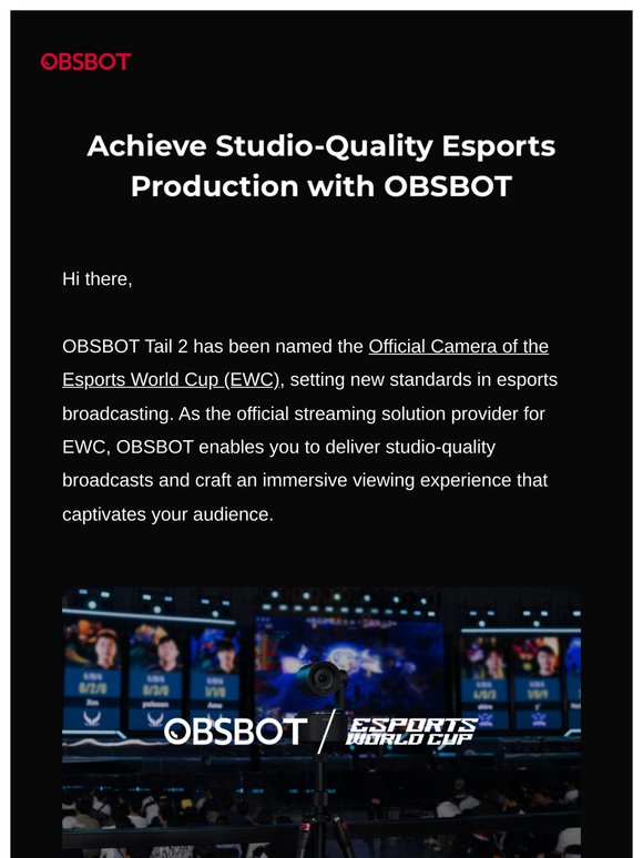 Transform Your Esports Production with OBSBOT 🎮