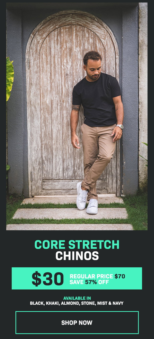 Core Stretch Chinos Flash Sale