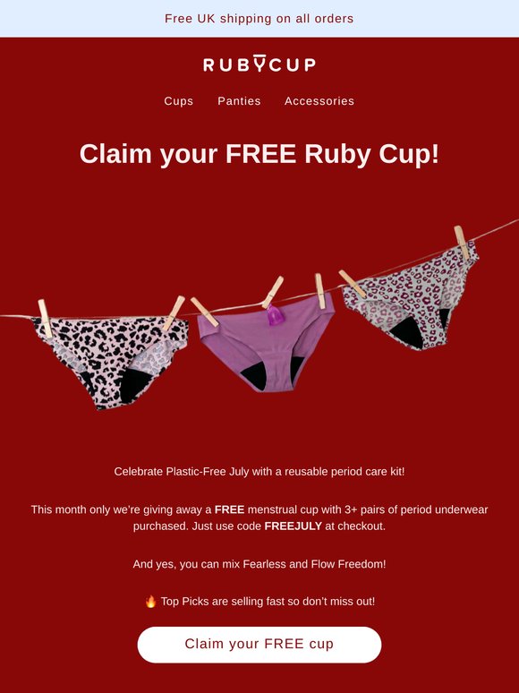 ⭐️ Claim your FREE Ruby Cup