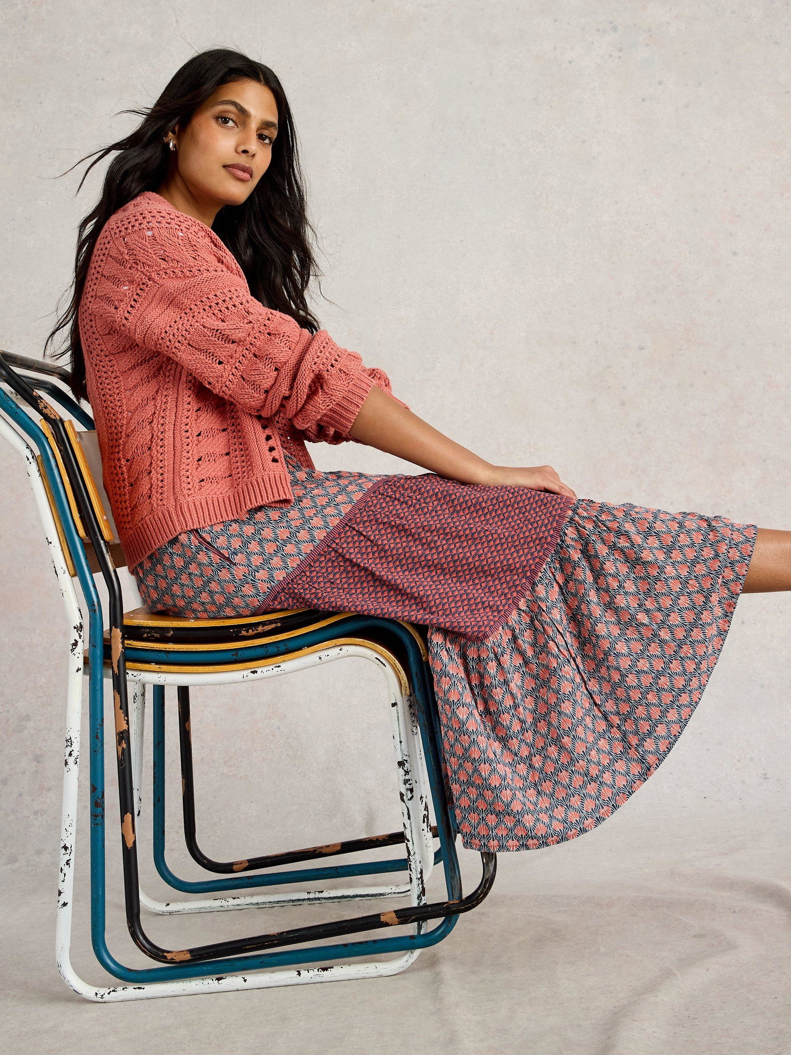 Shop Mabel Mixed Print Skirt