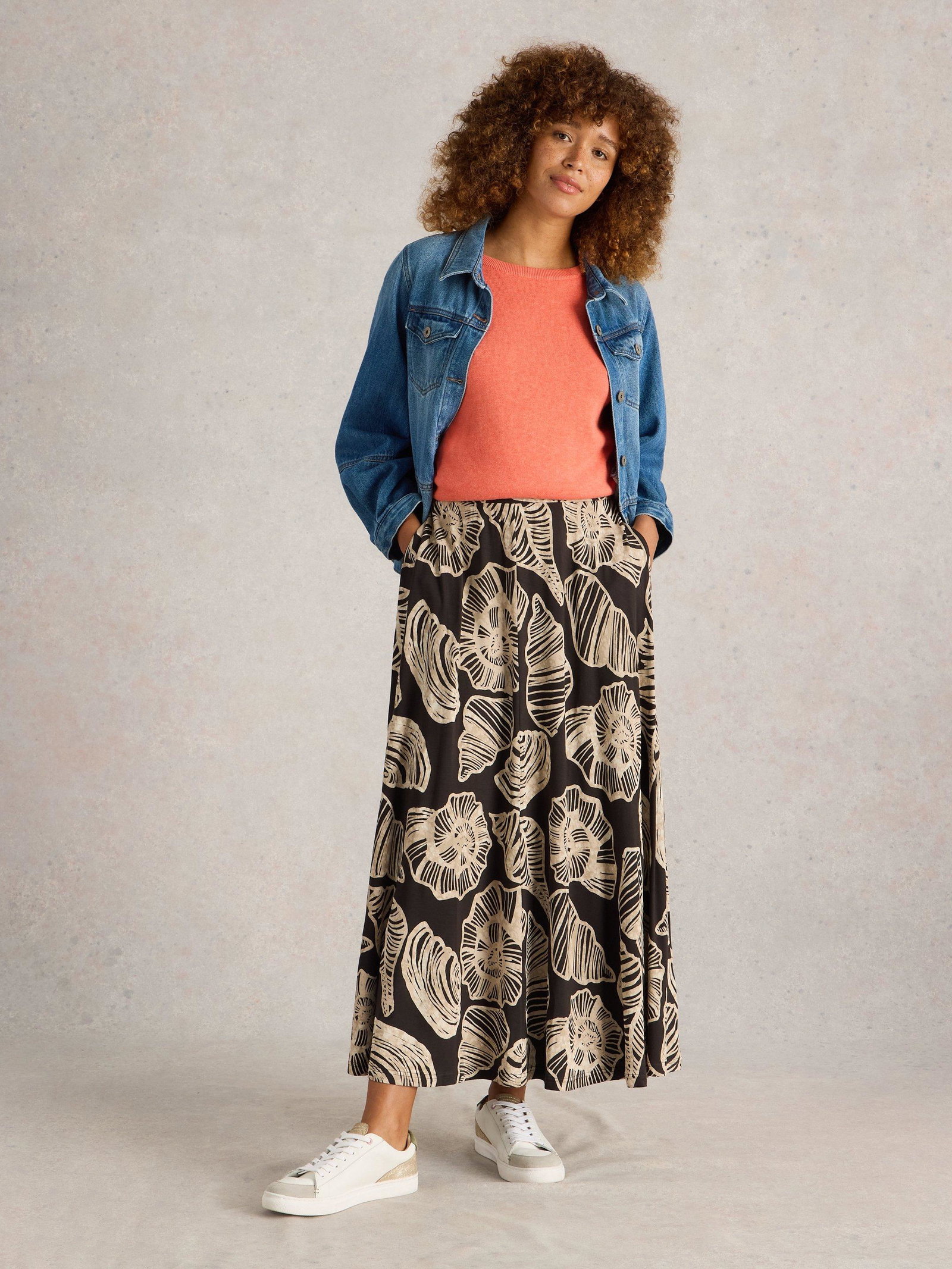 Shop Jada Jersey Maxi Skirt