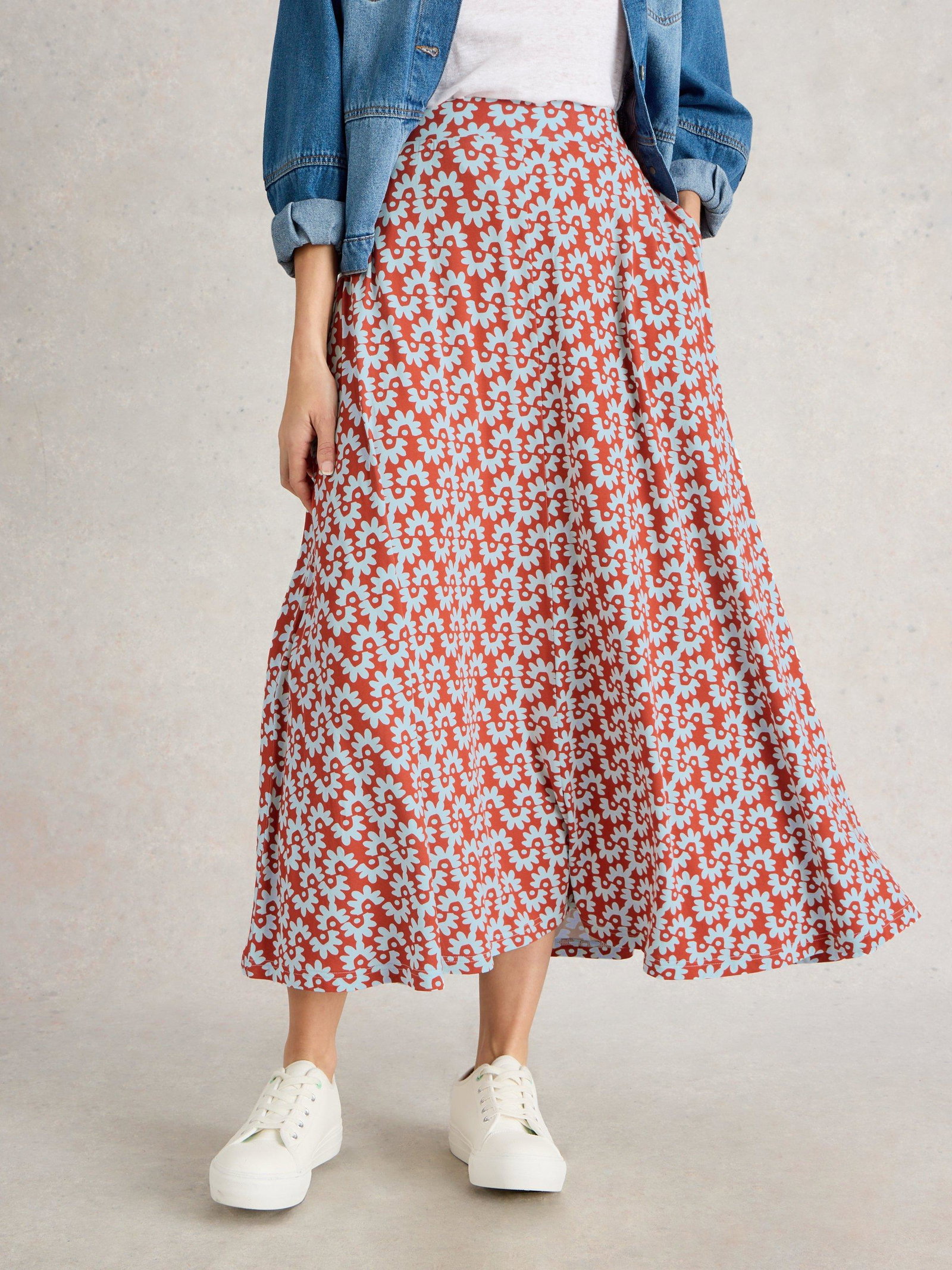 Shop Jada Jersey Maxi Skirt