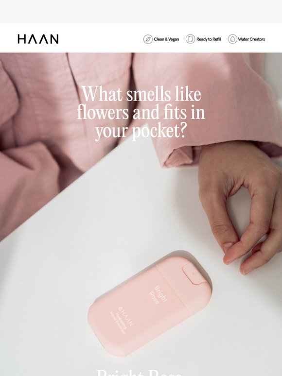 Riddle me this — what smells like flowers and fits in your pocket?