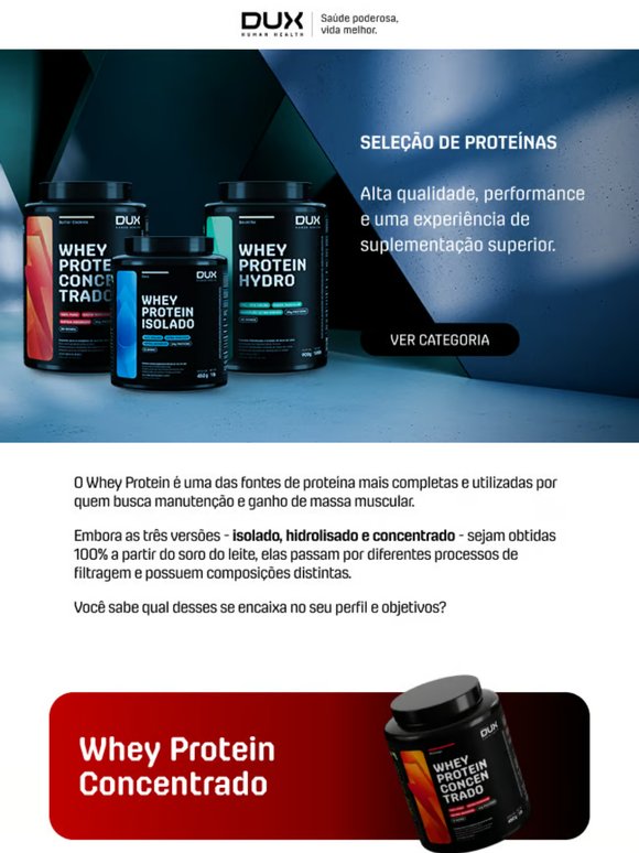 A proteína certa pode mudar seus resultados 💪