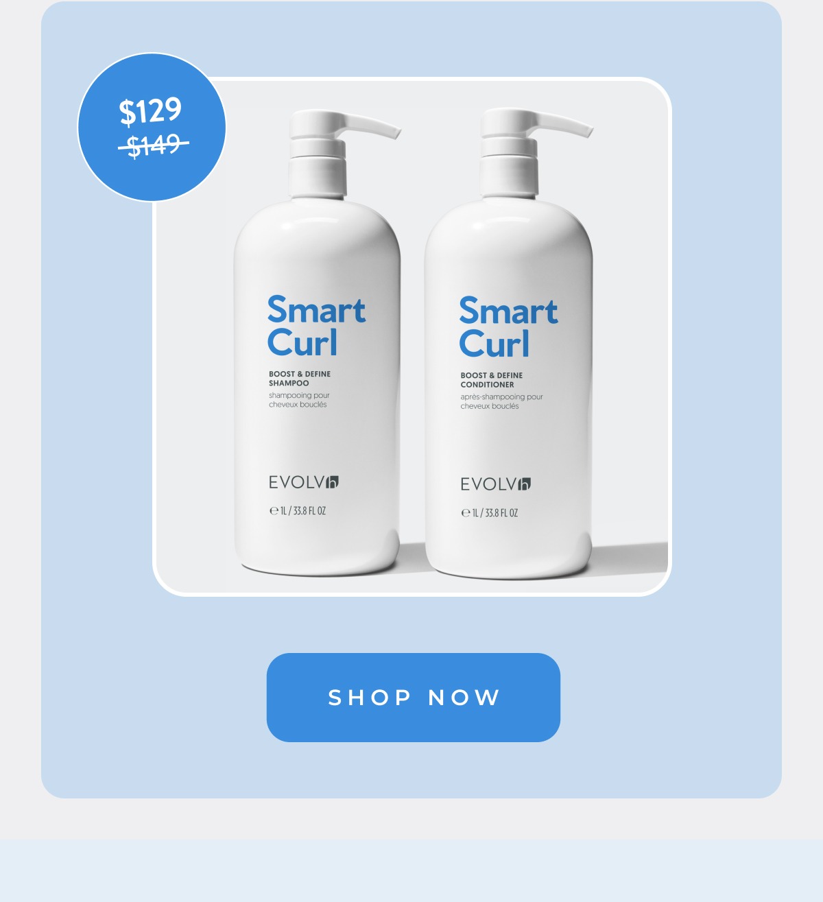 NEW! SmartCurl Boost & Define Shampoo & Conditioner Liter Duo