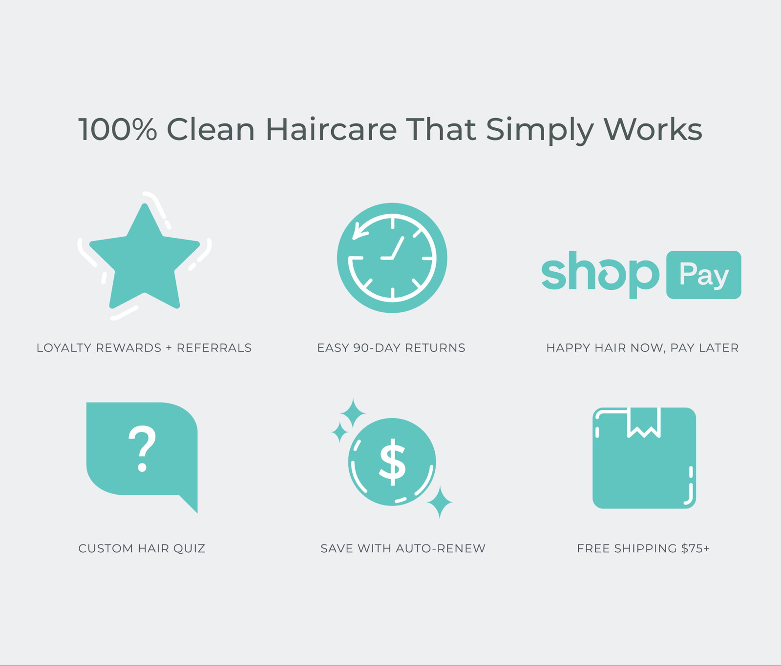100% Clean Haircare That Simply Works