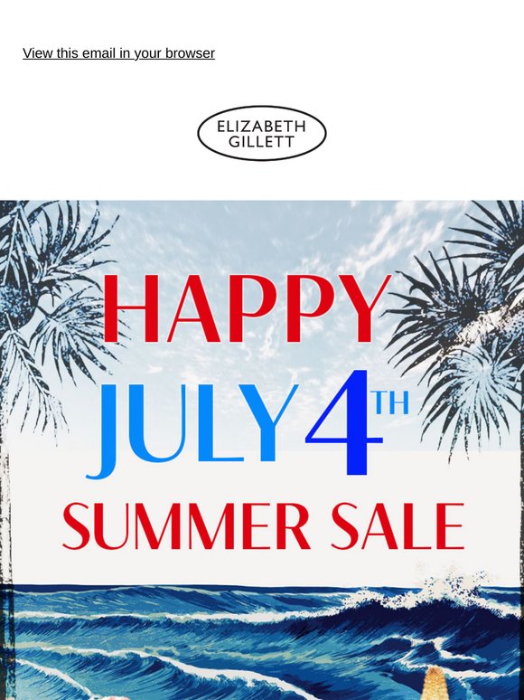 Happy July 4th Summer Sale