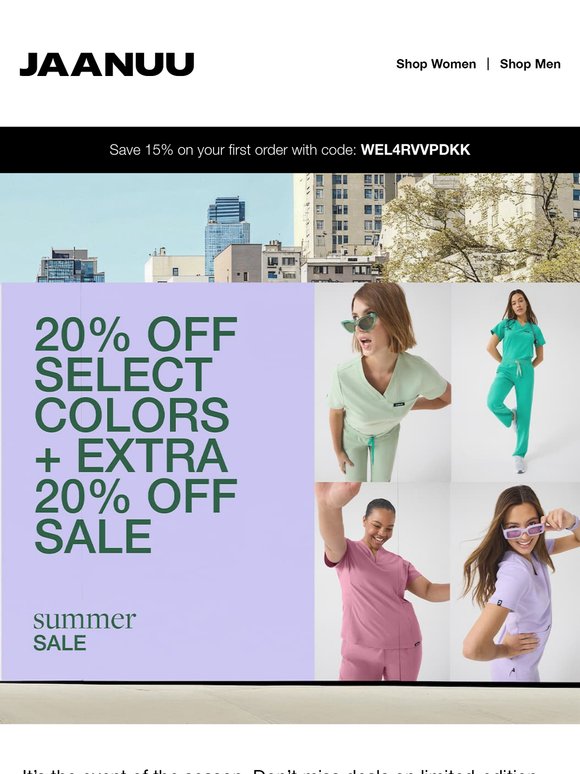 NOW: 20% Off + Extra 20% Off Sale