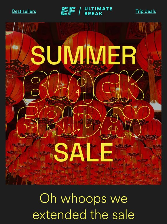 Only six days left to save up to $1000 🫴