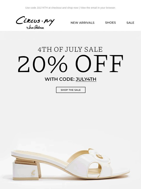 Take an Extra 20% Off Sitewide—Limited Time