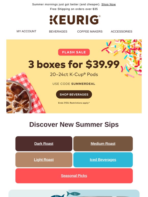 Sip into Summer with 3 Boxes for $39.99