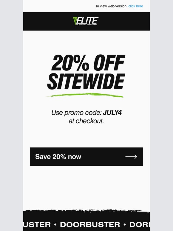 20% Off Everything