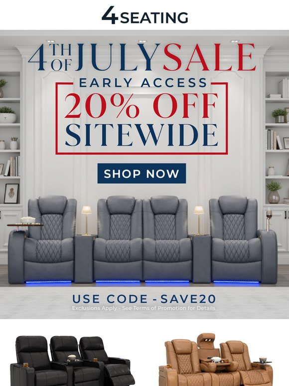 4th of July Sale: 20% Off Sitewide!