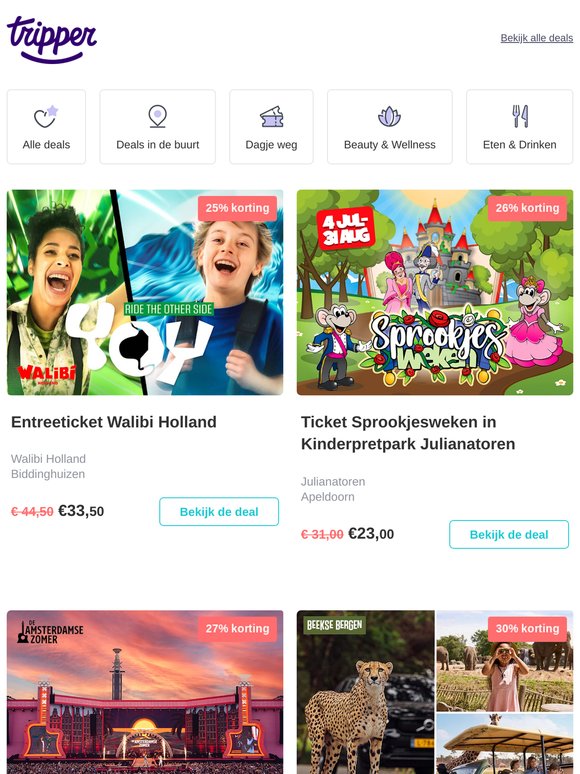 Nieuw: Walibi Holland én Julianatoren Sprookjesweken