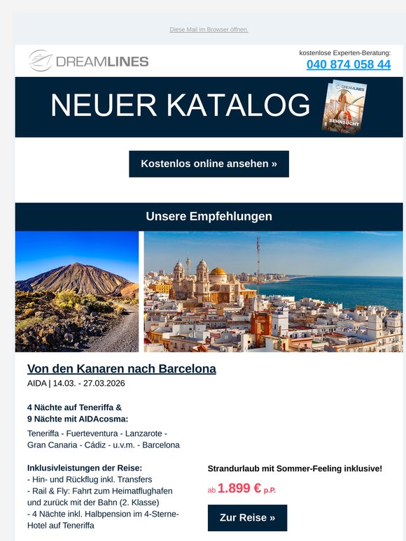 Neuer Katalog, neue Packages - Unsere Empfehlungen