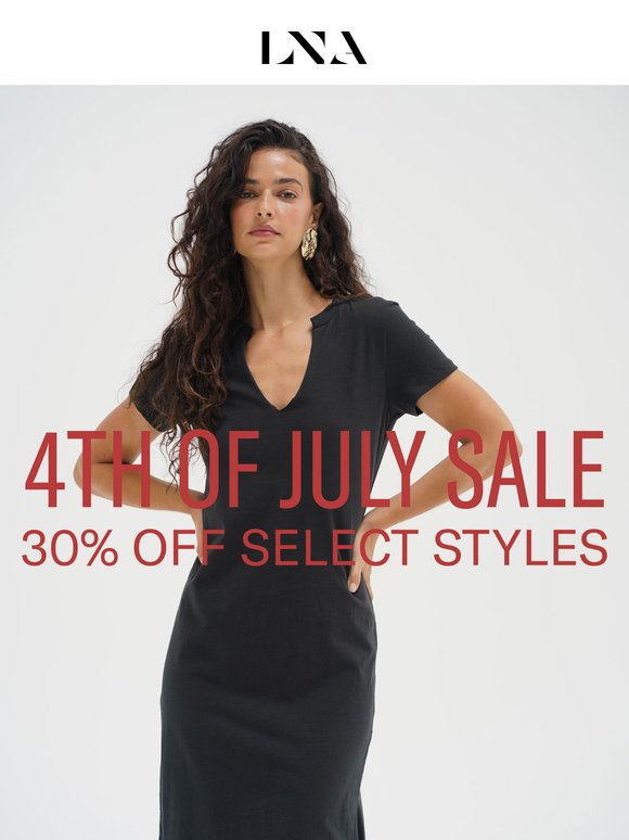 30% Off Starts Now