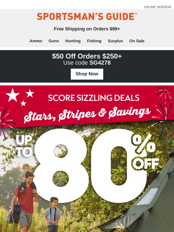 Up to 80% Off | 4th of July Sale
