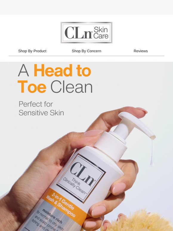 Just Launched: A Gentle Wash Clean for Skin & Scalp