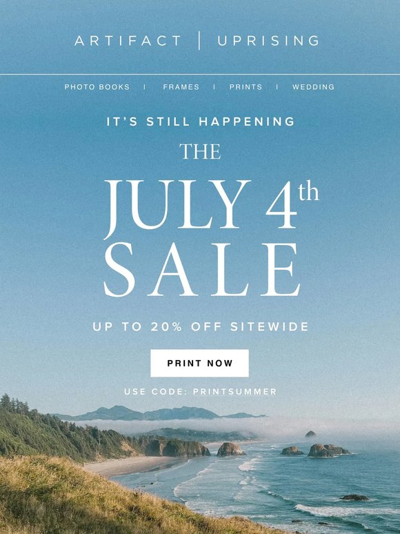 Happening Now: July 4th Sale
