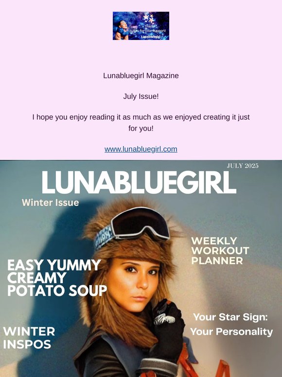 Lunabluegirl July Magazine is here!
