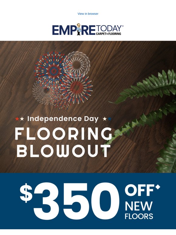 $350 Off New Floors Ends Soon!