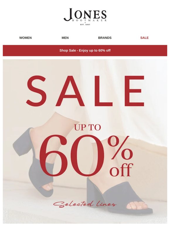 —, our sale has landed!