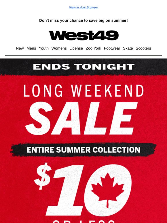 😅The Heat Is ON: $10 or Less On Summer Styles Ends Tonight!