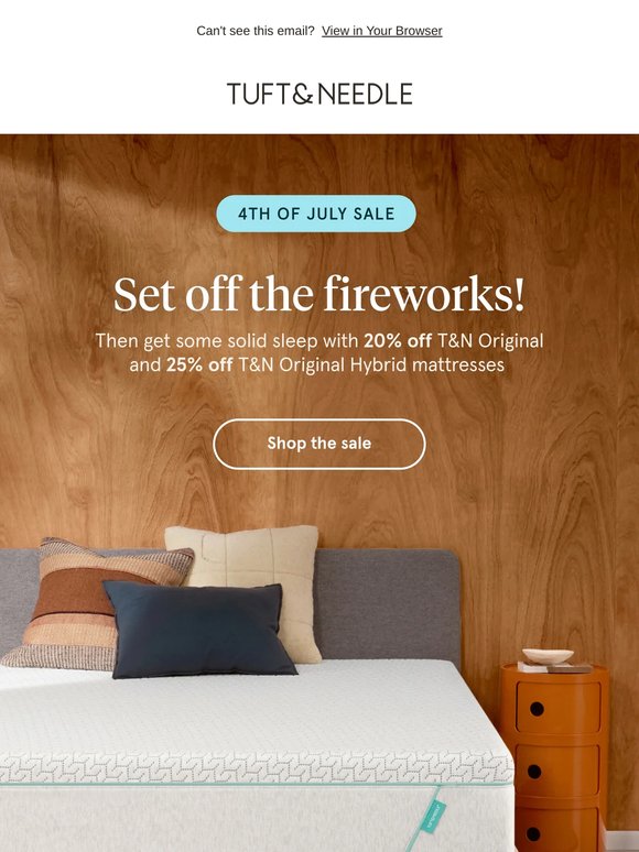 Save up to 25% on select mattresses