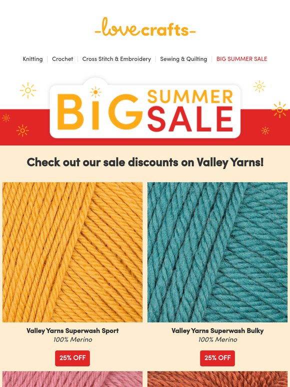 Sale yarns we’re obsessed with 😍 Top picks from Valley Yarns!