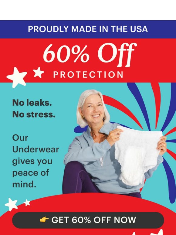 60% Off Underwear That Holds 6 Cups