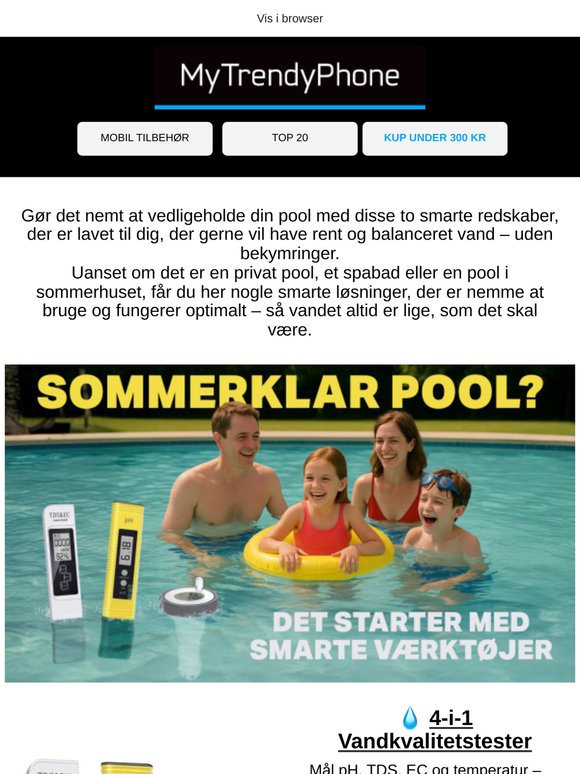🏊 Har du en pool? Så har du brug for disse