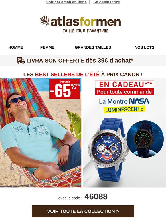 Nouvelle Collection et La Montre Nasa Offerte