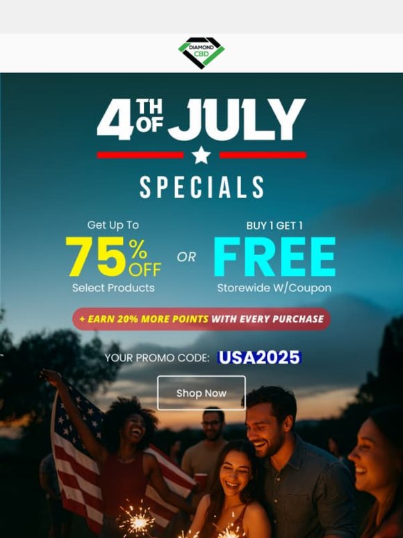 💥 BOGO Storewide or 75% OFF Select Items. Let's Gooo!