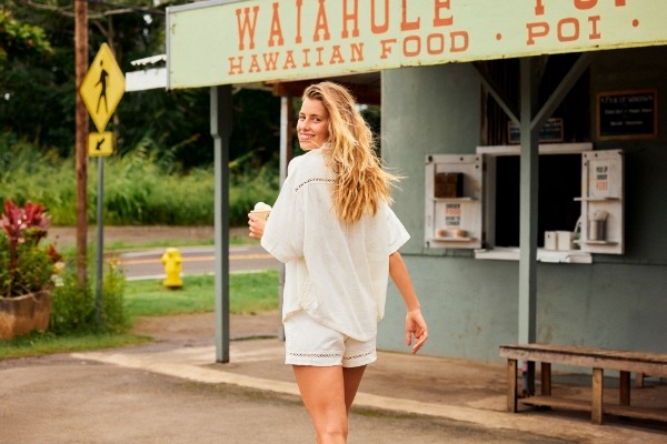 Roxy -Bisous Fancy - Oversized Short Sleeve Shirtct