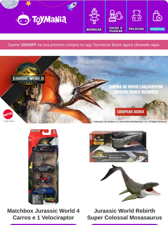 🦖 Jurassic World Está De Volta! Conheça a Nova Linha!