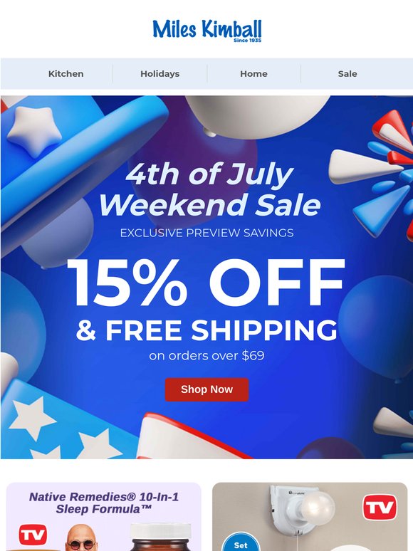 We're Sparking Savings Early!