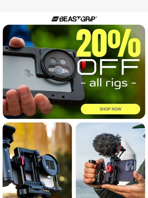 🎆 Flash Sale – 20% OFF All Rigs