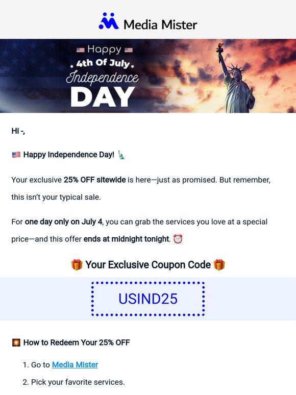 🇺🇸 Independence Day Sale Live Now!