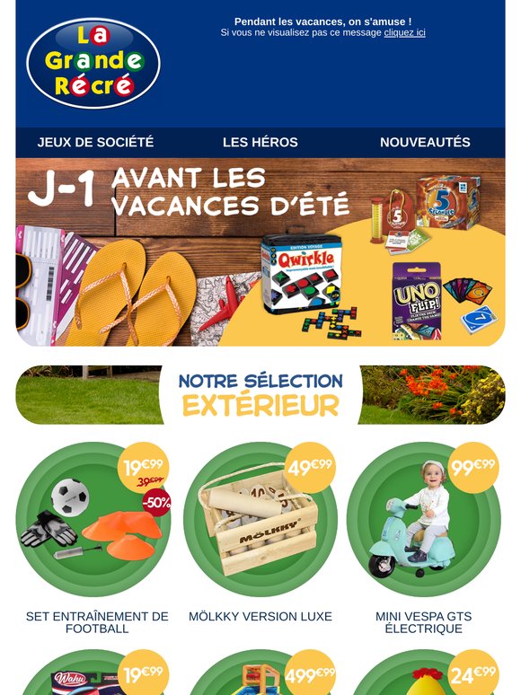 ☀️ J-1 : en vacances, on s'amuse !