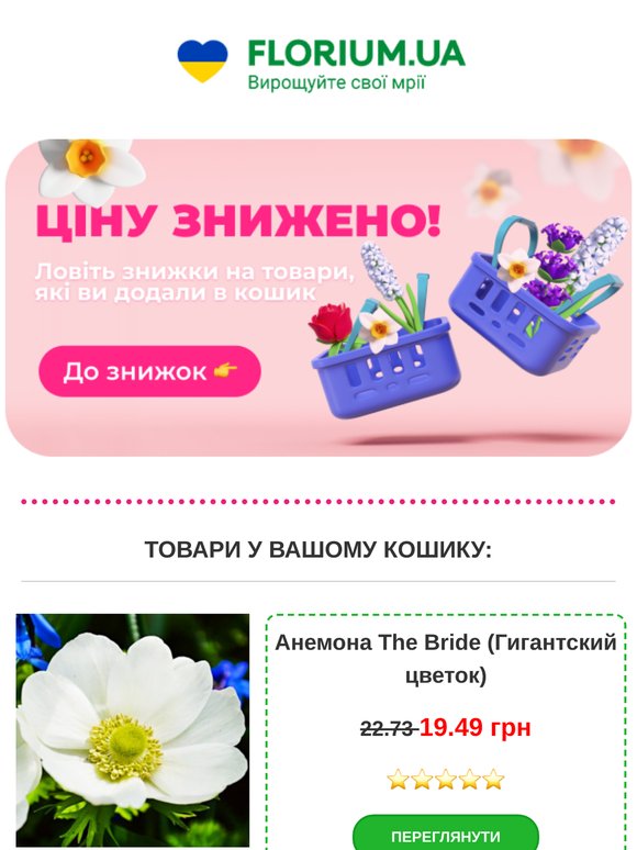 🛒ЦІНУ на товари в кошику ЗНИЖЕНО →