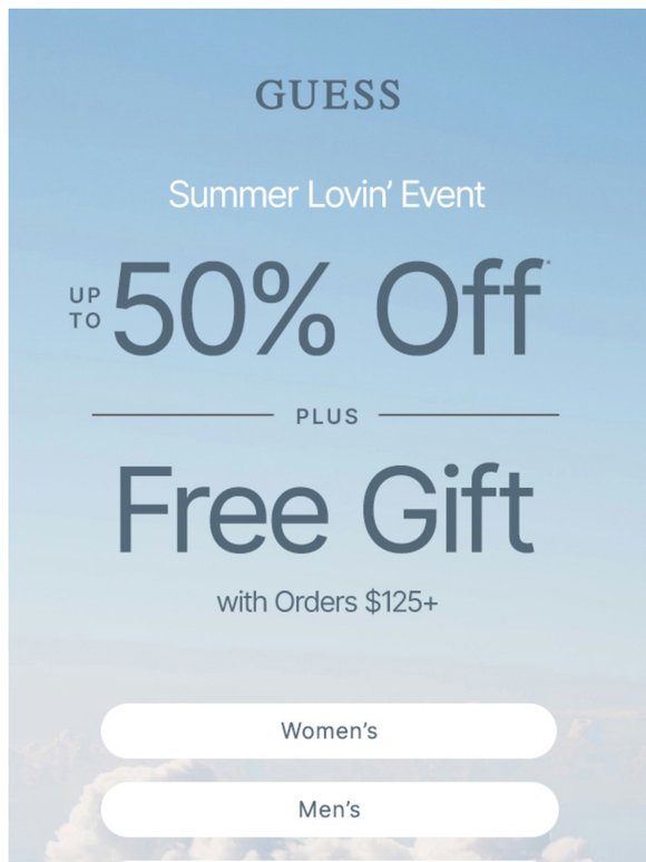ICYMI: Gift w/ Orders $125 + Up to 50% Off