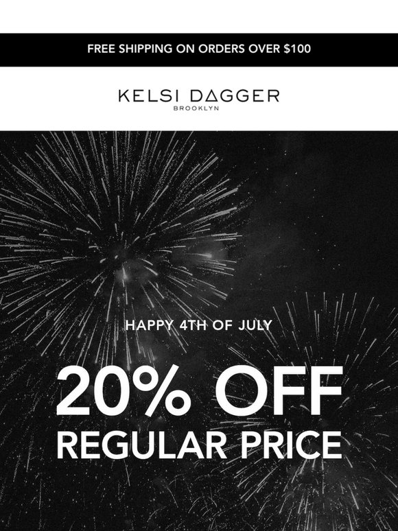 Celebrate With 20% Off 💥