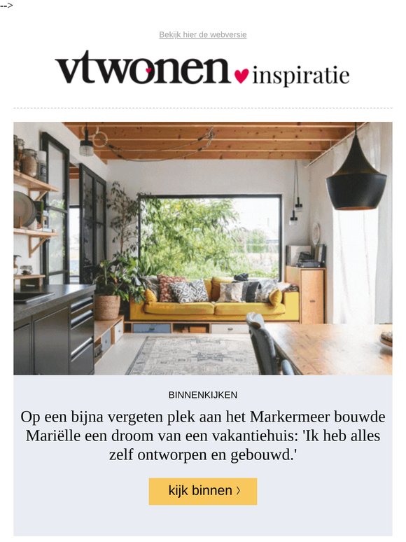Binnenkijken in een vakantiehuis aan het Markermeer