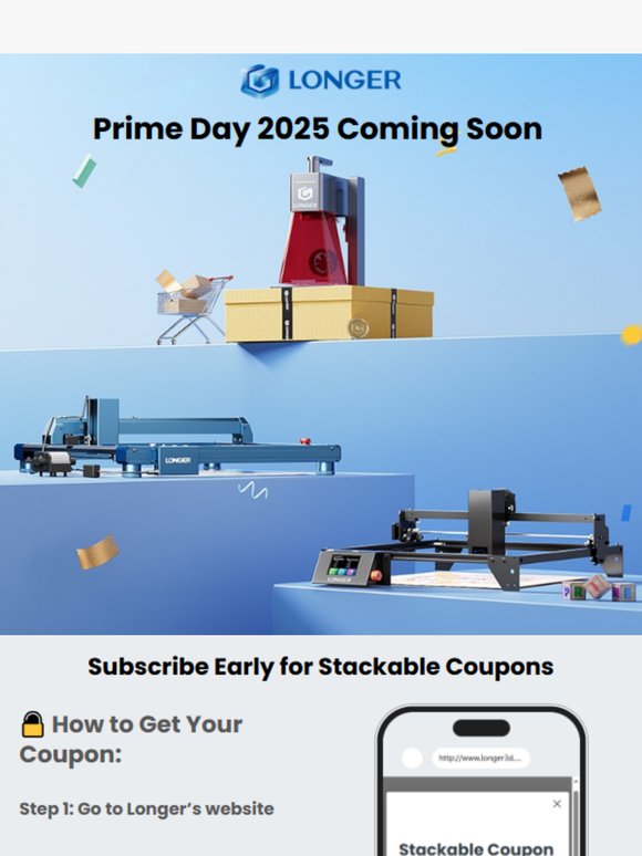 Subscribe Early & Unlock Stackable Coupons for Prime Day!